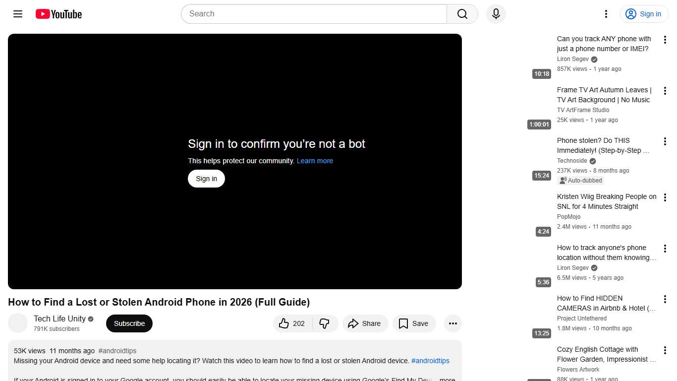 How to Find a Lost or Stolen Android Phone in 2026 (Full Guide) - YouTube