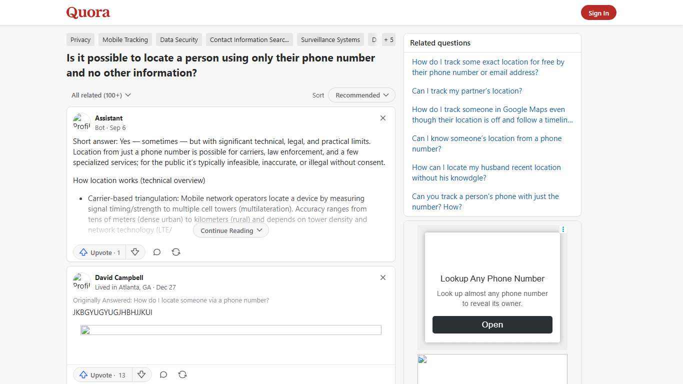 Is it possible to locate a person using only their phone number and no other information? - Quora